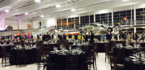 Nedda and Mo performed thier first dance at their wedding reception in the Lyons Air Museum