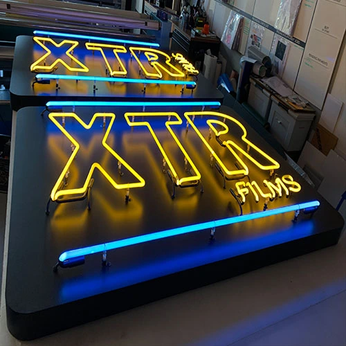 Yellow-letters-neon-sign