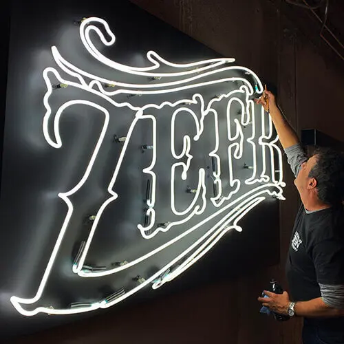 Zeer- neon-sign