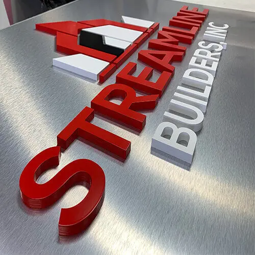 red laser cut acrylic letters