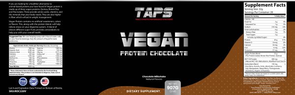 Chocolate Vegan Protein - Image 2